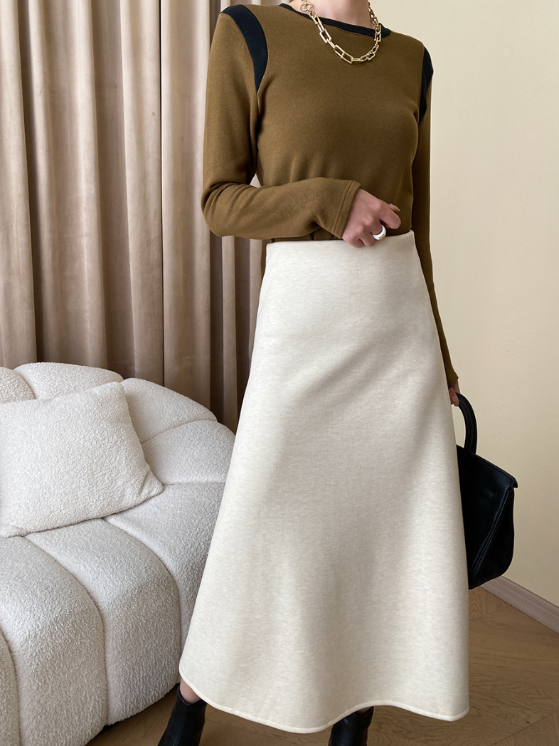 フリースAラインスカート