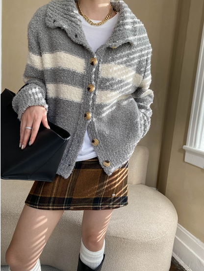 チェックツイードミニスカート