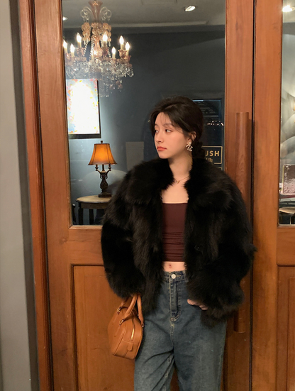 【11/7(金)PM12:00～販売START】フェイクファーショートジャケット