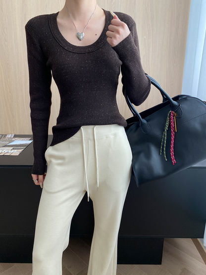 【11/7(金)PM12:00～販売START】ネップリブタイトニットトップス