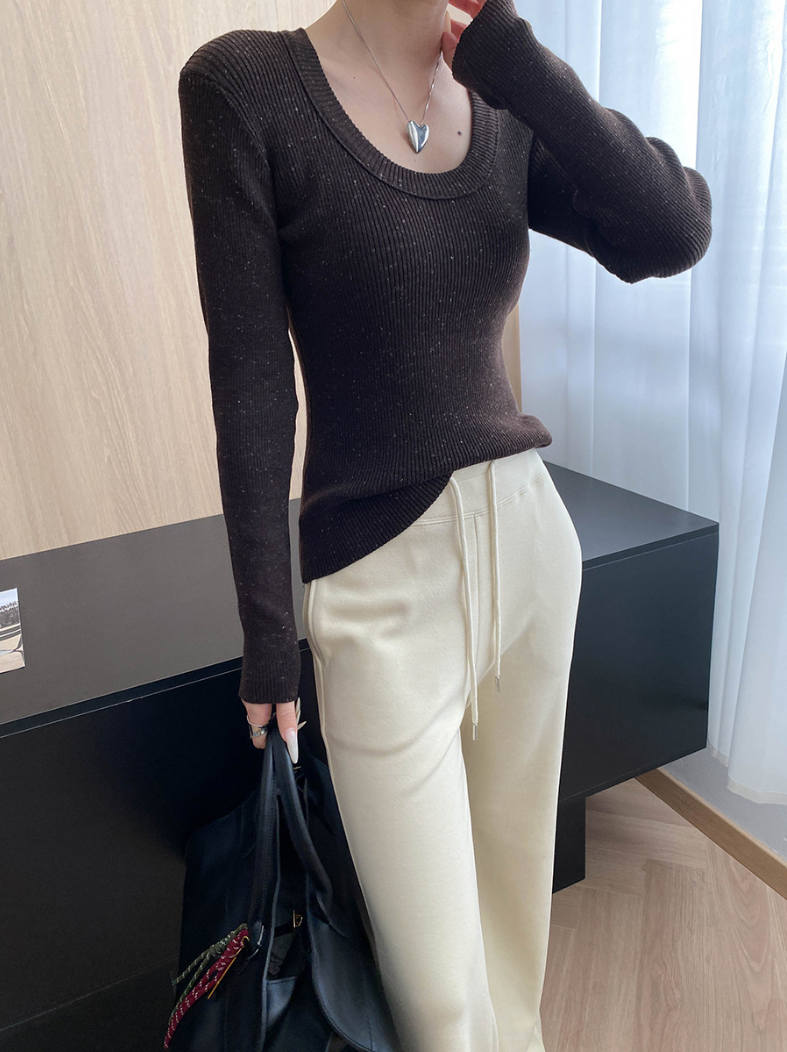 【11/7(金)PM12:00～販売START】ネップリブタイトニットトップス