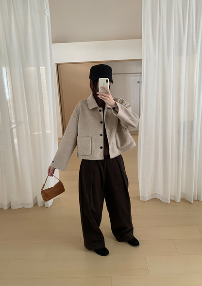 【11/7(金)PM12:00～販売START】ウールライクショートジャケット