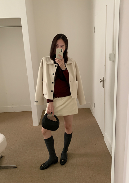 【11/7(金)PM12:00～販売START】ウールライクショートジャケット