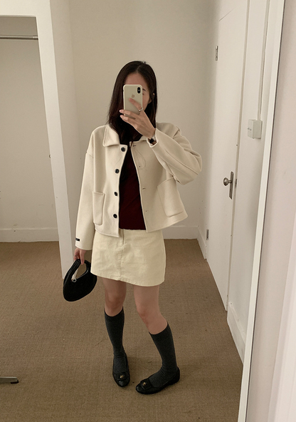 【11/7(金)PM12:00～販売START】ウールライクショートジャケット