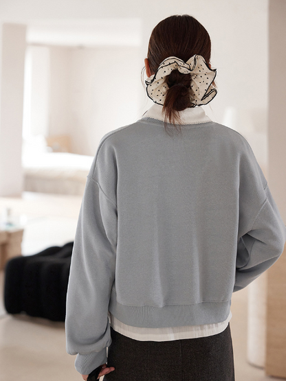 ショート丈ロゴスウェット