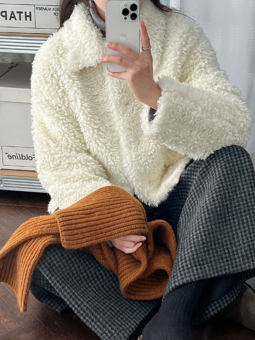 ボアシャギーショートジャケット