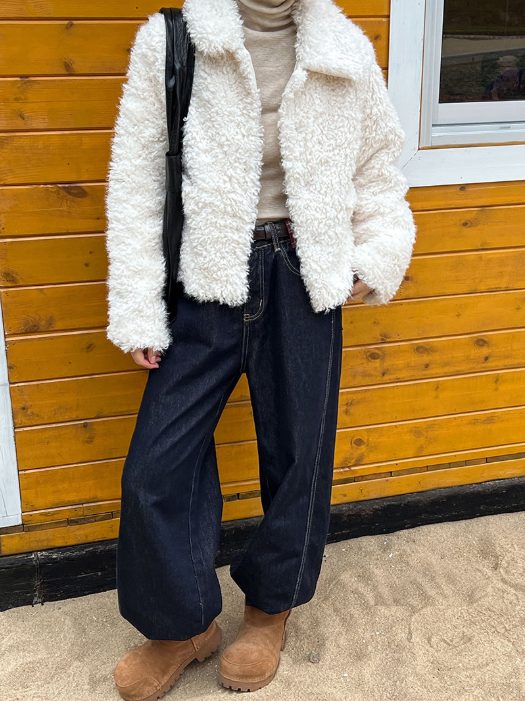 ボアシャギーショートジャケット