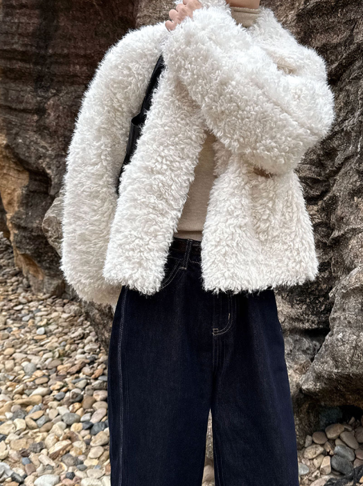 ボアシャギーショートジャケット