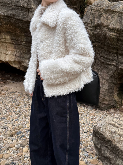 ボアシャギーショートジャケット