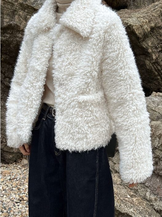 ボアシャギーショートジャケット