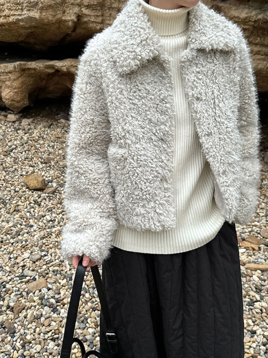 ボアシャギーショートジャケット