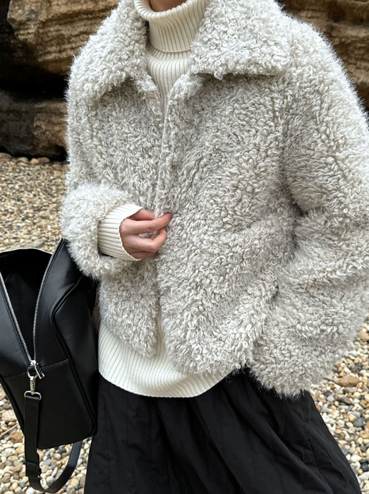 ボアシャギーショートジャケット