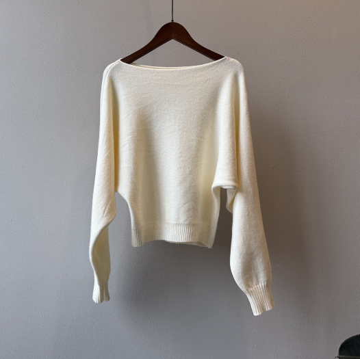 シンプルワンショルニット