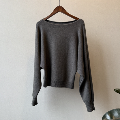 シンプルワンショルニット