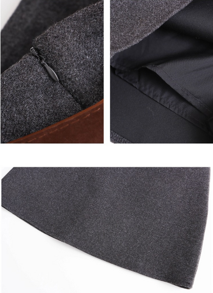 【11/28(金)PM12:00～販売START】ベルト付きウールライクミニスカート