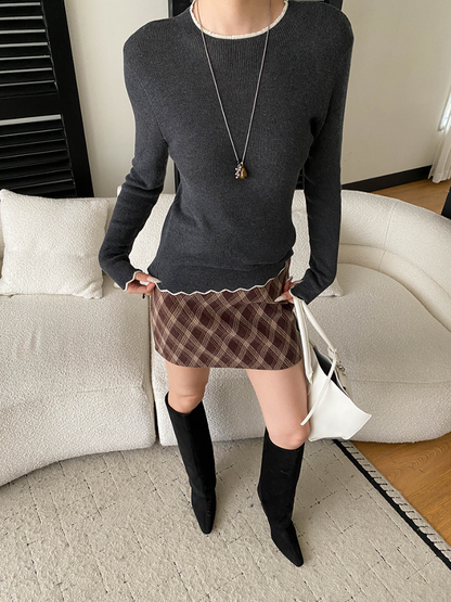 【11/28(金)PM12:00～販売START】コントラストメロウスリムニット