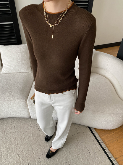 【11/28(金)PM12:00～販売START】コントラストメロウスリムニット