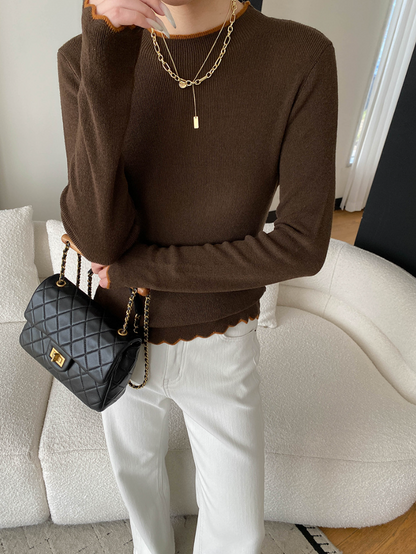 【11/28(金)PM12:00～販売START】コントラストメロウスリムニット