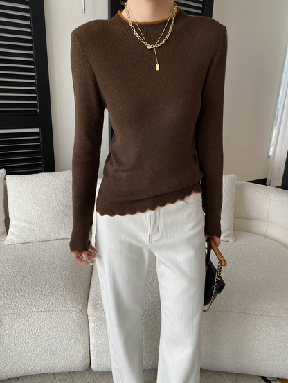 【11/28(金)PM12:00～販売START】コントラストメロウスリムニット