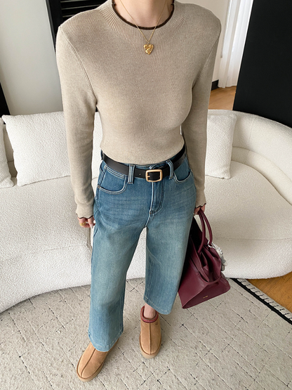 【11/28(金)PM12:00～販売START】コントラストメロウスリムニット