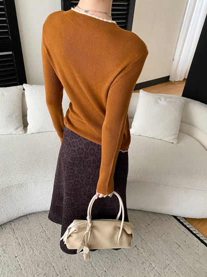 【11/28(金)PM12:00～販売START】コントラストメロウスリムニット