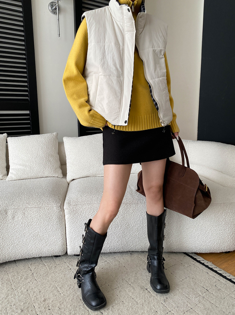 【11/28(金)PM12:00～販売START】ハーフジップハイネックニットプルオーバー