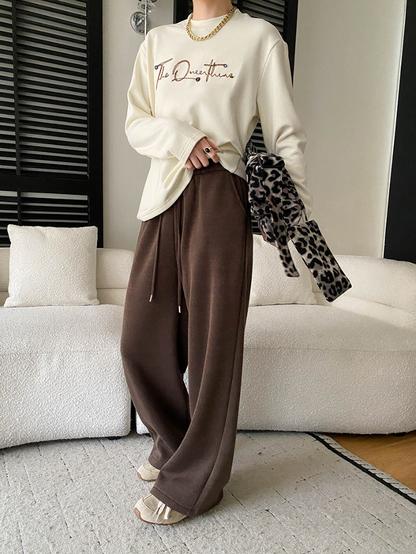 【11/28(金)PM12:00～販売START】裏起毛ワイドリラックスパンツ