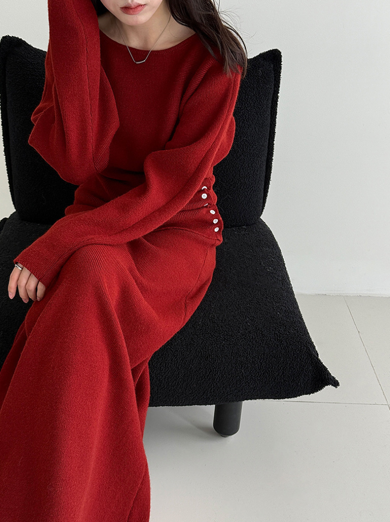 【11/28(金)PM12:00～販売START】ボタンディテールニットセットアップ