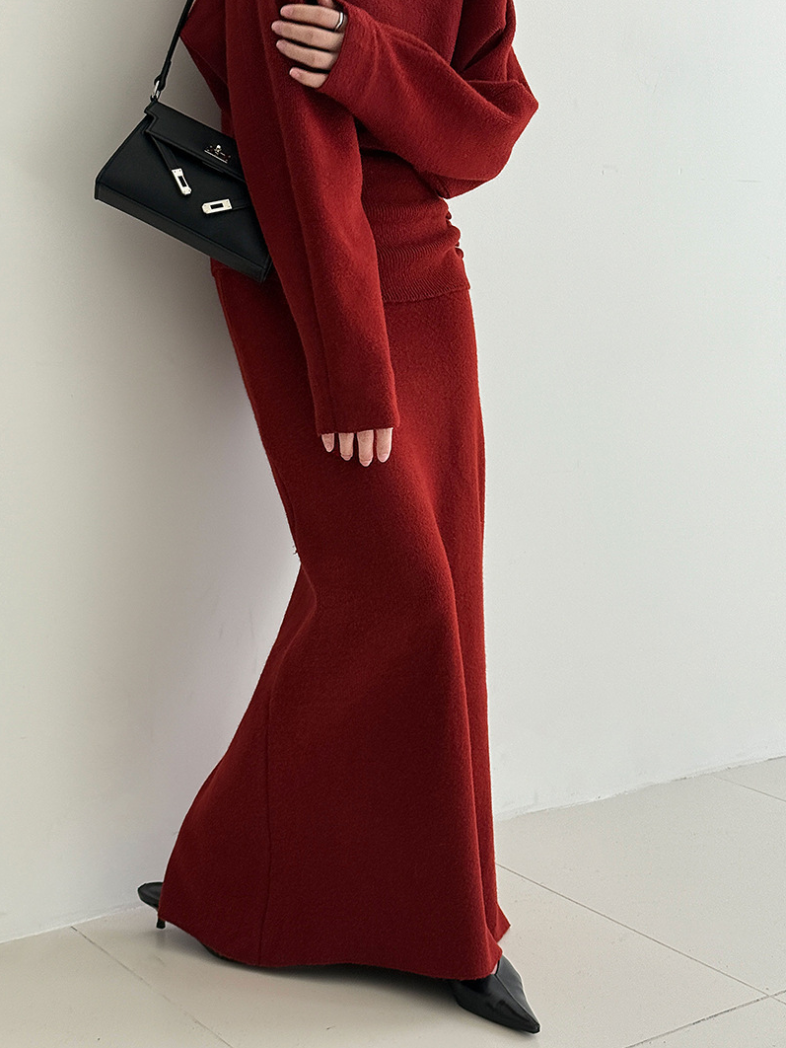 【11/28(金)PM12:00～販売START】ボタンディテールニットセットアップ