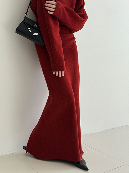 【11/28(金)PM12:00～販売START】ボタンディテールニットセットアップ