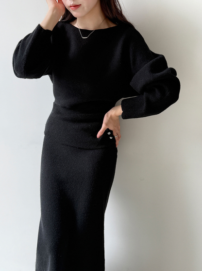 【11/28(金)PM12:00～販売START】ボタンディテールニットセットアップ