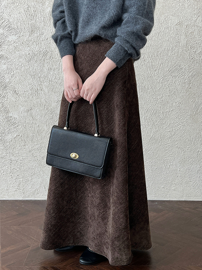 フロストタッチAラインロングスカート