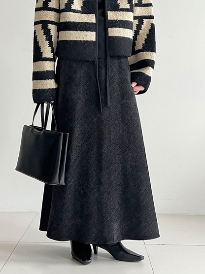 フロストタッチAラインロングスカート