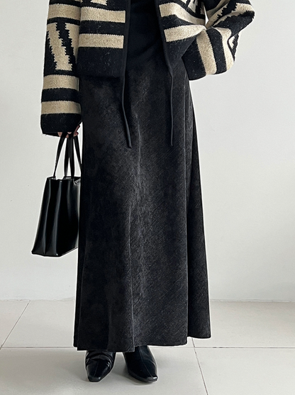 フロストタッチAラインロングスカート