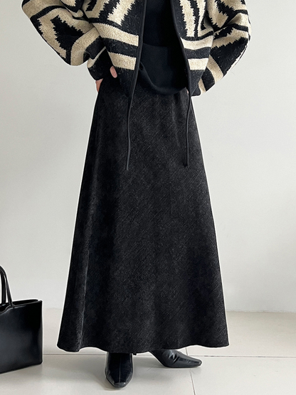 フロストタッチAラインロングスカート