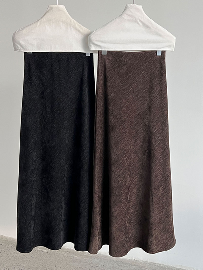 フロストタッチAラインロングスカート