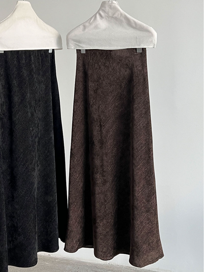 フロストタッチAラインロングスカート