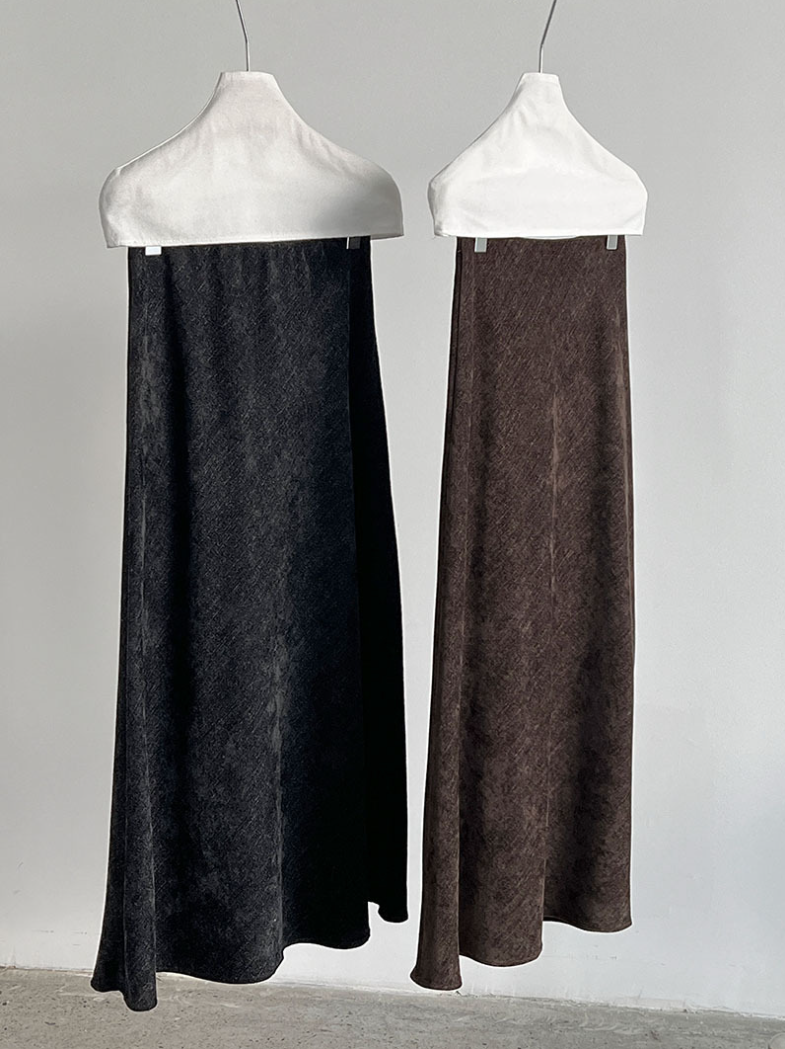 フロストタッチAラインロングスカート