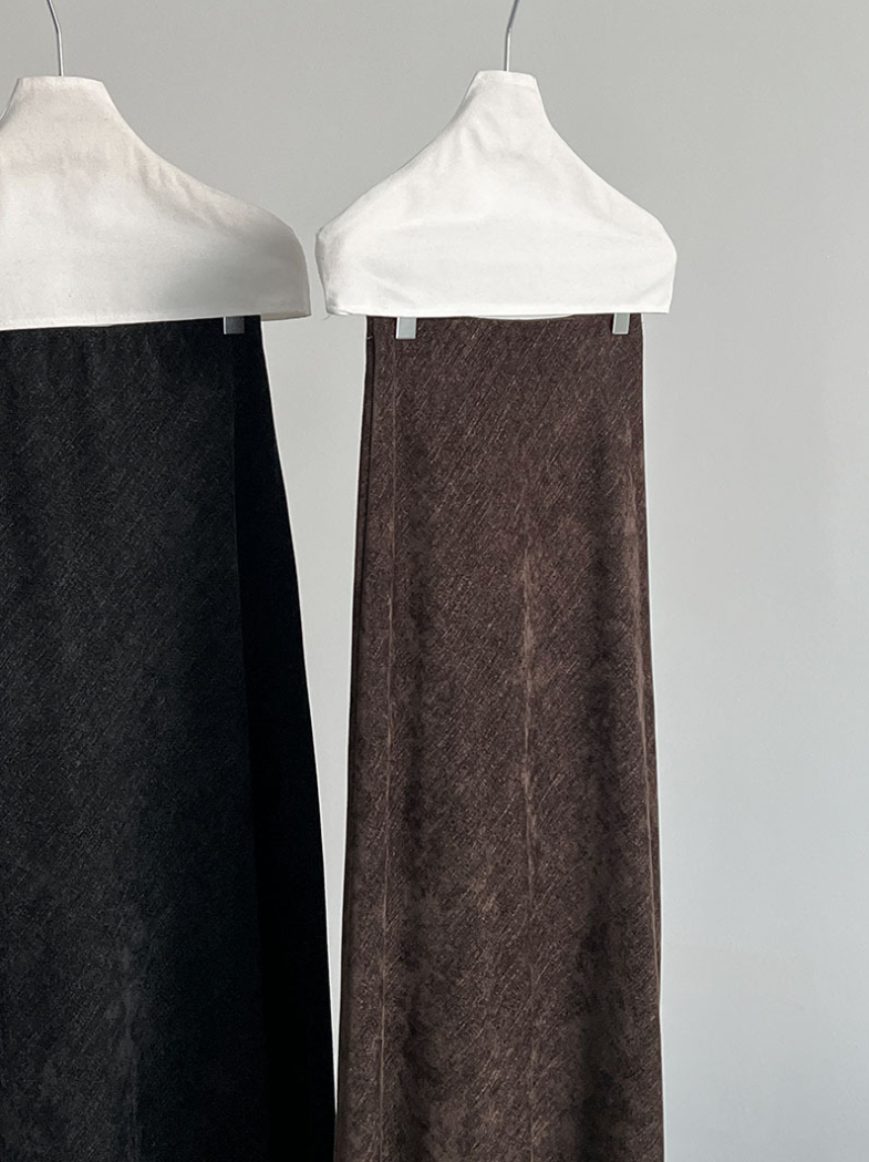 フロストタッチAラインロングスカート