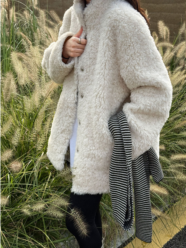 ボアタッチフェイクムートンジャケット