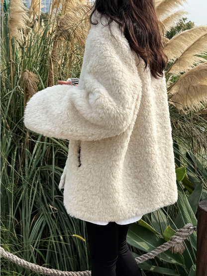 ボアタッチフェイクムートンジャケット