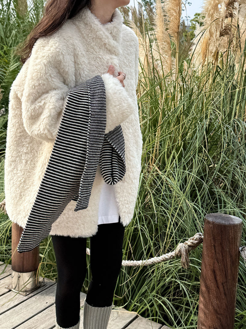 ボアタッチフェイクムートンジャケット