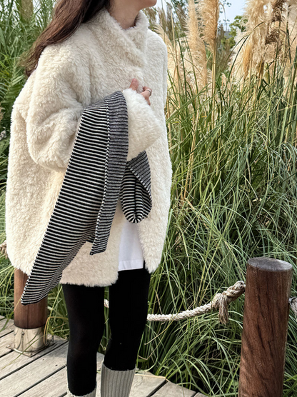 ボアタッチフェイクムートンジャケット
