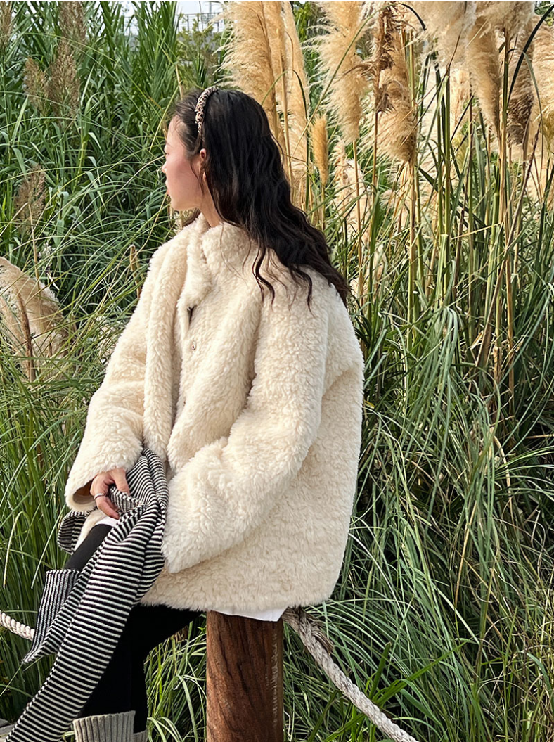 ボアタッチフェイクムートンジャケット