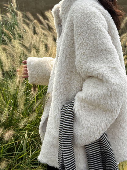 ボアタッチフェイクムートンジャケット