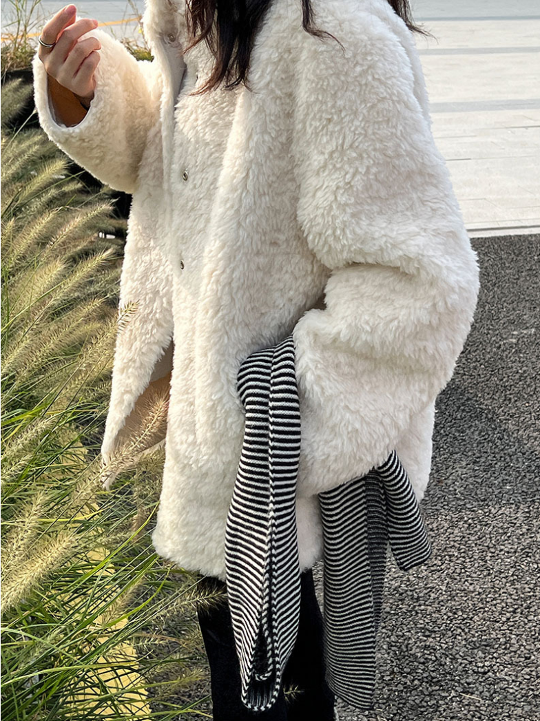 ボアタッチフェイクムートンジャケット