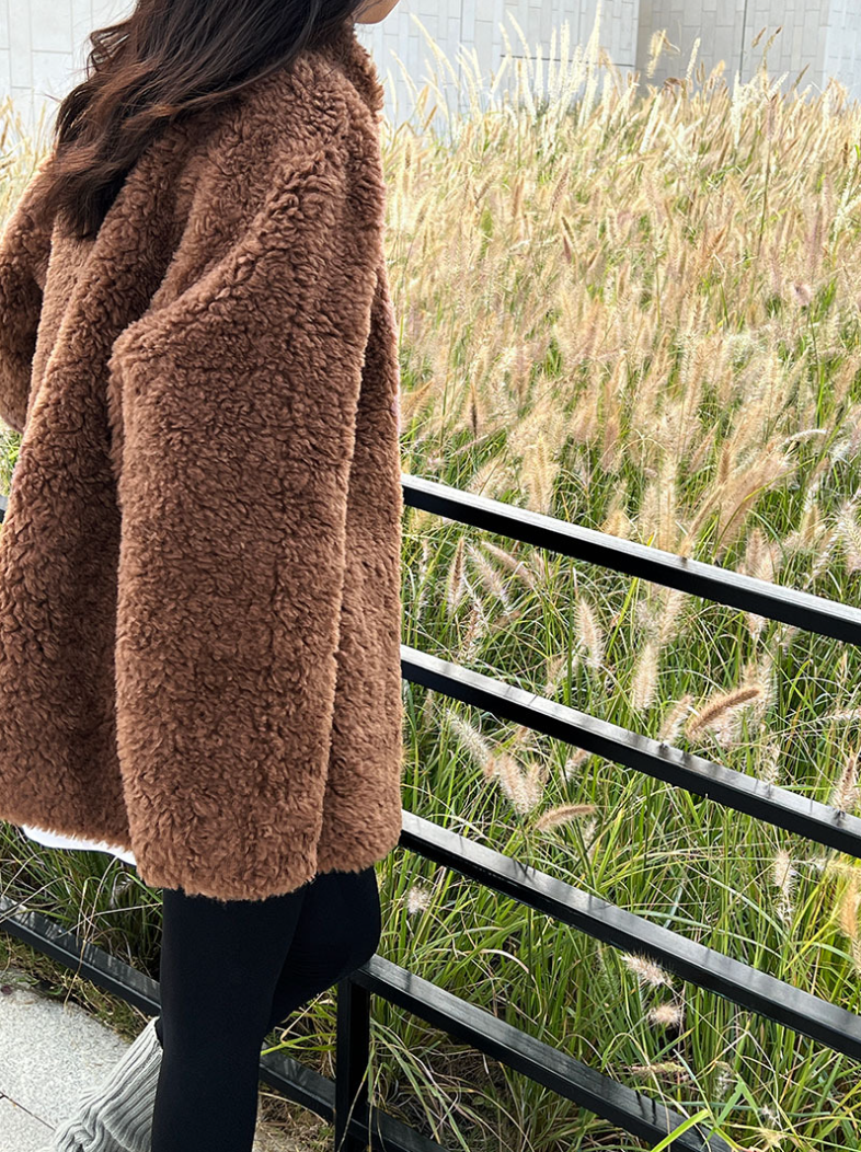 ボアタッチフェイクムートンジャケット