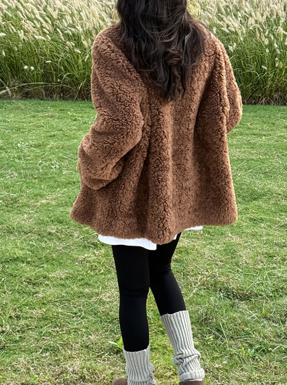 ボアタッチフェイクムートンジャケット