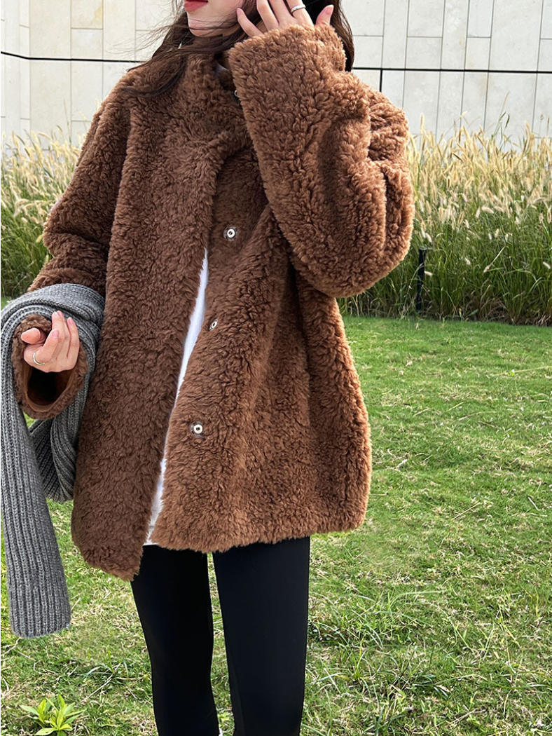 ボアタッチフェイクムートンジャケット