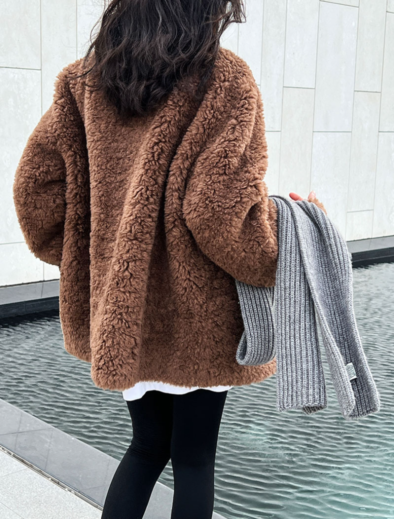 ボアタッチフェイクムートンジャケット